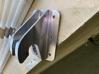 Precision metal part after CNC milling operation
